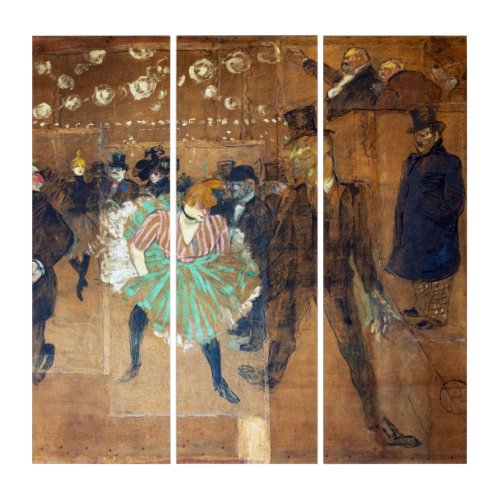 Henri de Toulouse_Lautrec _ Dance at the Rouge Triptych