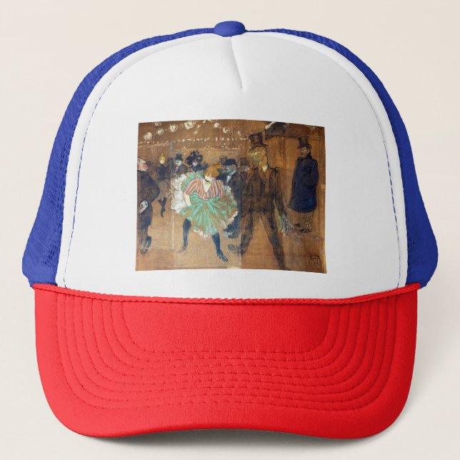 Henri de Toulouse-Lautrec - Dance at the Rouge Trucker Hat (Front)