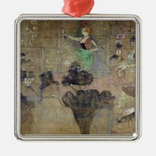 Henri de Toulouse-Lautrec Dancing at the Rouge: Metal Ornament