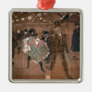Henri de Toulouse-Lautrec Dancing at the Rouge Metal Ornament