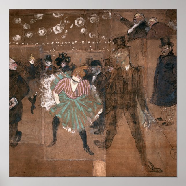 Henri de Toulouse-Lautrec | Dancing at the Rouge Poster (Front)