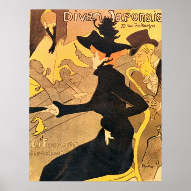 Henri de Toulouse-Lautrec -  Divan Japonais Poster (Front)
