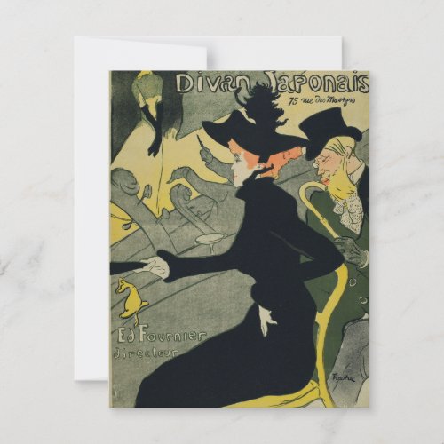 Henri De Toulouse Lautrec _ Divan Japonais Thank You Card
