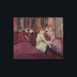 Henri de Toulouse-Lautrec | In the Salon at the Ru Canvas Print<br><div class="desc">In the Salon at the Rue des Moulins,  1894 | by Henri de Toulouse-Lautrec | Art Location: Musee Toulouse-Lautrec,  Albi,  France | French Artist | Image Collection Number: XIR7000</div>