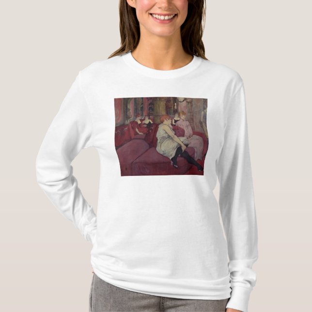 Henri de Toulouse-Lautrec | In the Salon at the Ru T-Shirt (Front)