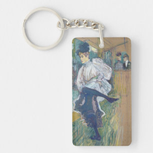 Henri de Toulouse-Lautrec Jane Avril Dancing, c Keychain