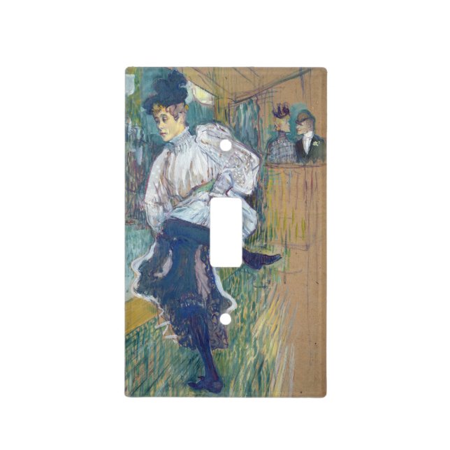 Henri de Toulouse-Lautrec | Jane Avril  Dancing, c Light Switch Cover (Front)
