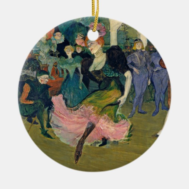 Henri de Toulouse-Lautrec | Map: Magellan's Voyage Ceramic Ornament (Front)
