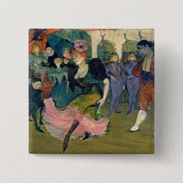 Henri de Toulouse-Lautrec | Map: Magellan's Voyage Pinback Button (Front)
