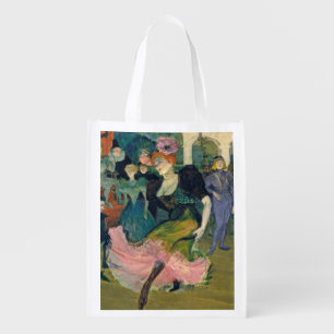 Henri de Toulouse-Lautrec   Map: Magellan's Voyage Reusable Grocery Bag