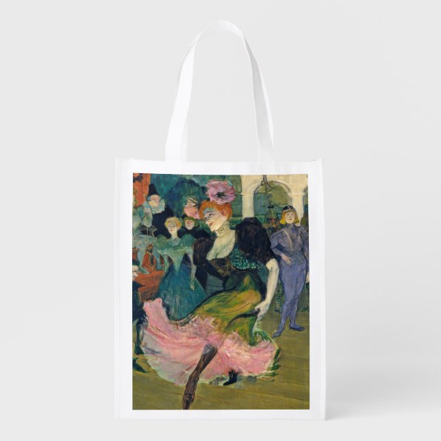 Henri de Toulouse-Lautrec | Map: Magellan's Voyage Reusable Grocery Bag (Front)