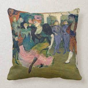Henri de Toulouse-Lautrec Map: Magellan's Voyage Throw Pillow
