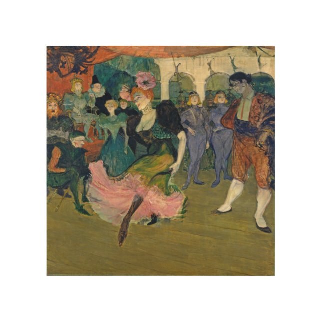 Henri de Toulouse-Lautrec | Map: Magellan's Voyage Wood Wall Art (Front)