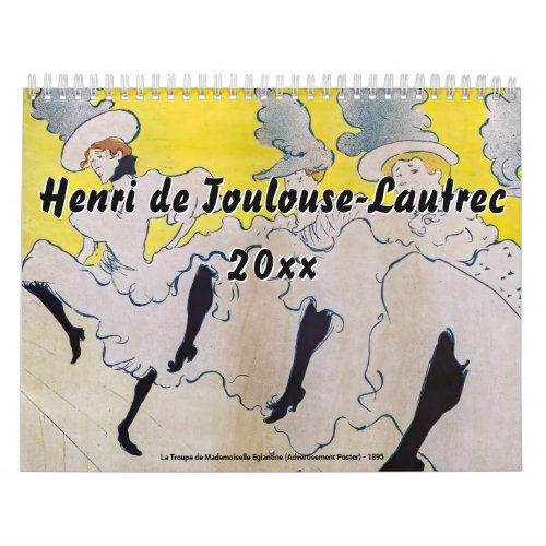 Henri de Toulouse_Lautrec Masterpieces Selection Calendar