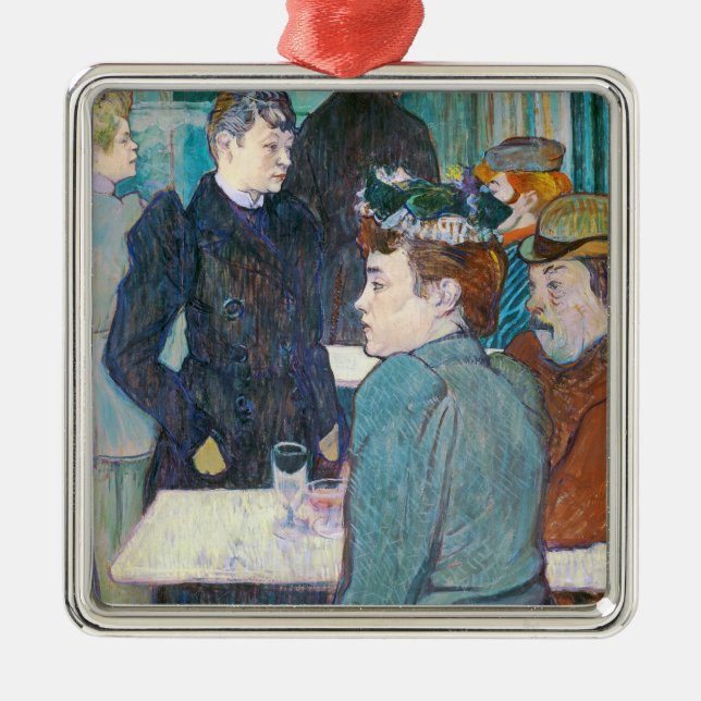 Henri de Toulouse-Lautrec | Moulin de la Galette Metal Ornament (Front)