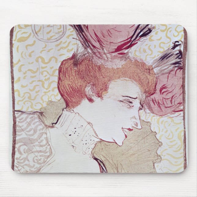 Henri de Toulouse-Lautrec | Portrait of Marcelle L Mouse Pad (Front)