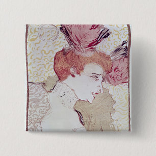Henri de Toulouse-Lautrec   Portrait of Marcelle L Pinback Button