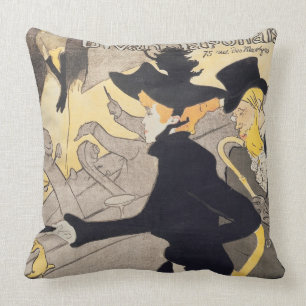 Henri de Toulouse-Lautrec Poster advertising 'Le Throw Pillow