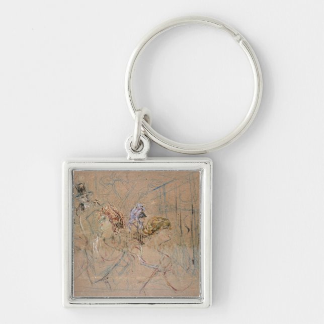 Henri de Toulouse-Lautrec | Sketch for 'At the Mas Keychain (Front)