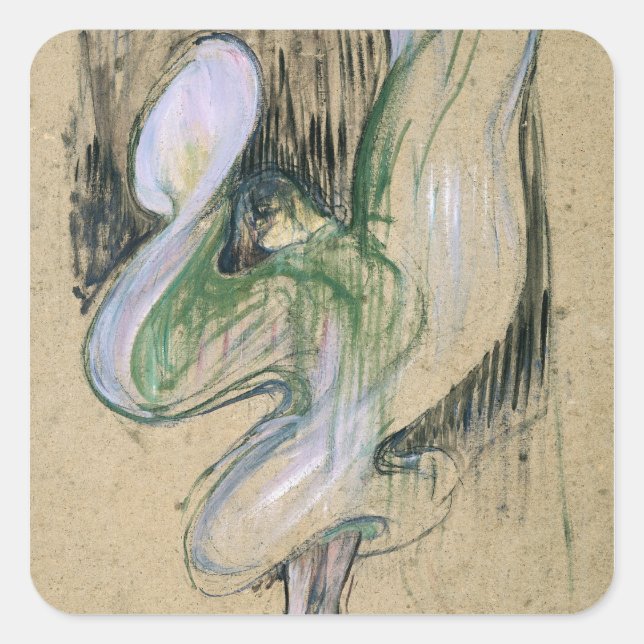 Henri de Toulouse-Lautrec | Study for Loie Fuller Square Sticker (Front)