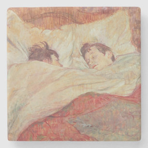 Henri de Toulouse-Lautrec   The Bed, c.1892-95 Stone Coaster