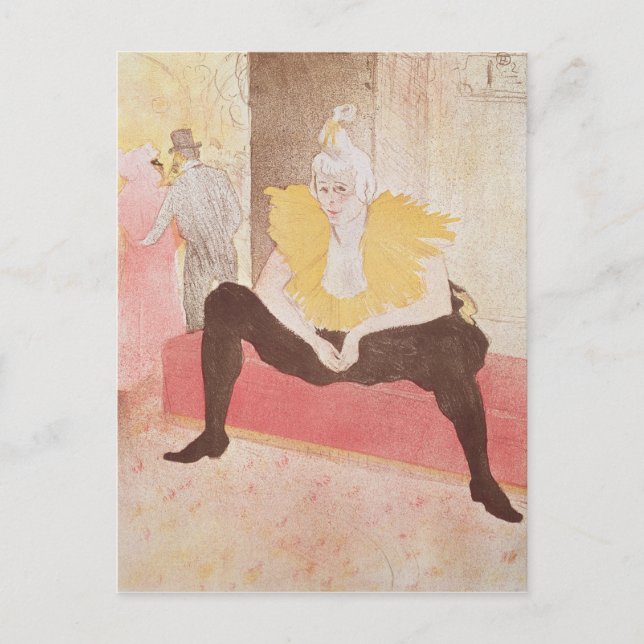 Henri de Toulouse-Lautrec | The Clowness Cha-U-Kao Postcard (Front)