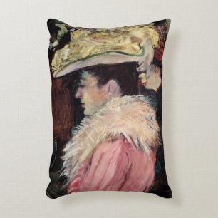 Henri de Toulouse-Lautrec The Dance of the Rouge Accent Pillow