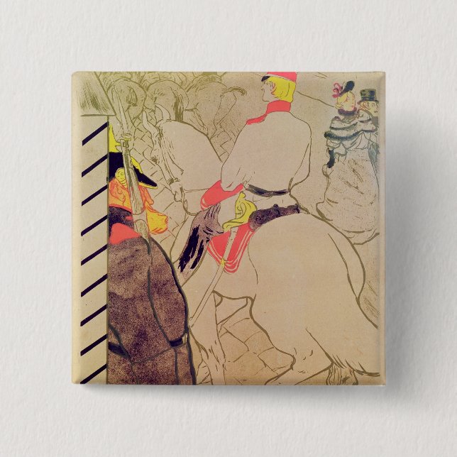 Henri de Toulouse-Lautrec | The German Babylon, 18 Pinback Button (Front)