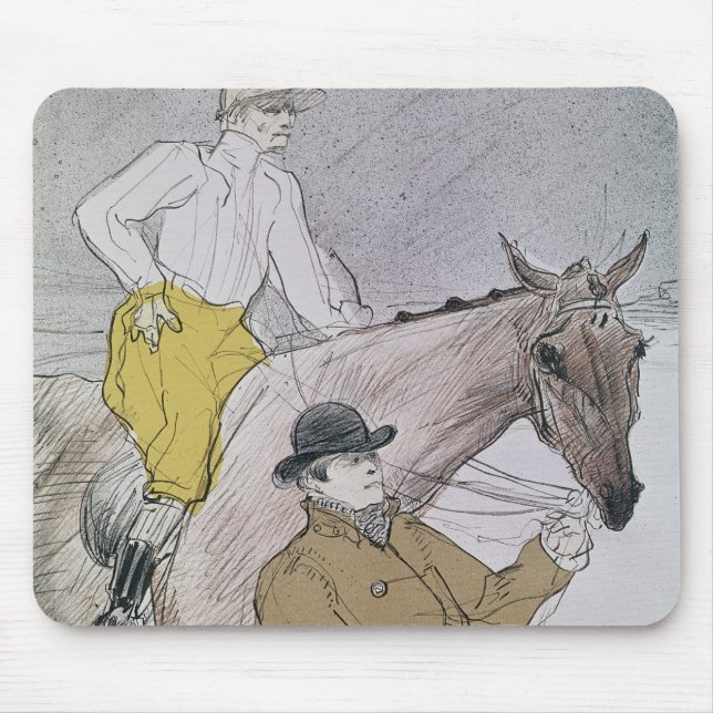 Henri de Toulouse-Lautrec | The jockey led to the  Mouse Pad (Front)
