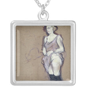 Henri de Toulouse-Lautrec   The Medical Inspection Silver Plated Necklace
