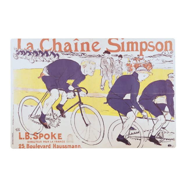 Henri de Toulouse-Lautrec | The Simpson Chain, 189 Placemat (Front)
