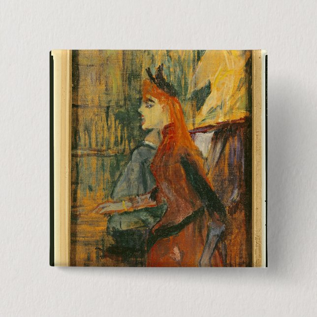 Henri de Toulouse-Lautrec | The Singing Lesson, 18 Pinback Button (Front)