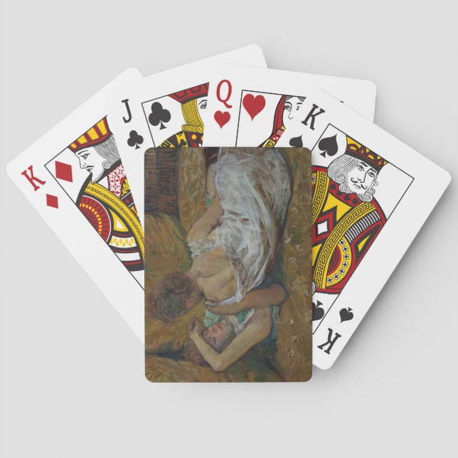 Henri de Toulouse-Lautrec | Two friends (pastel) Poker Cards (Back)