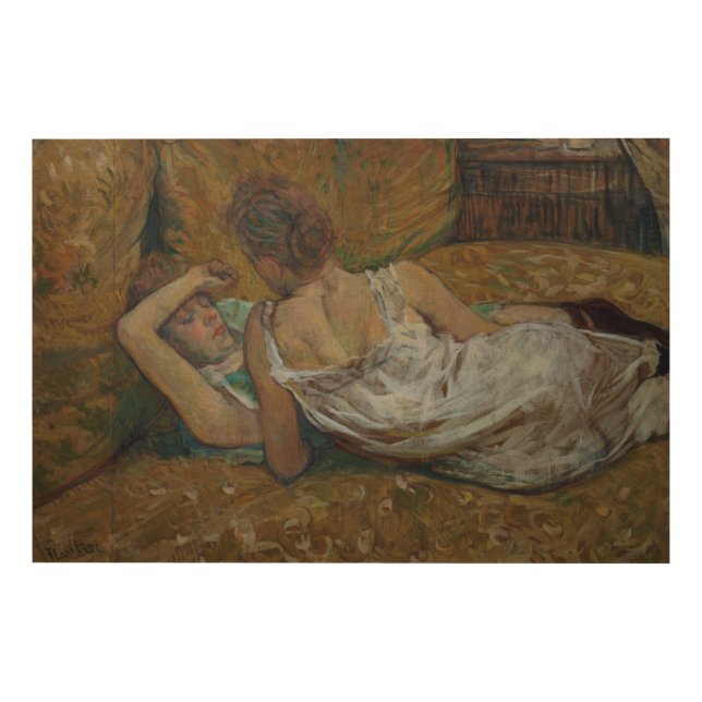 Henri de Toulouse-Lautrec | Two friends (pastel) Wood Wall Art (Front)