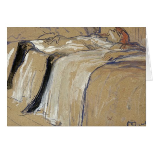 Henri de Toulouse-Lautrec | Woman lying on her Bac (Front Horizontal)