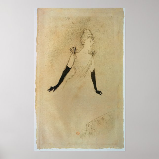 Henri de Toulouse-Lautrec | Yvette Guilbert, 1894 Poster (Front)
