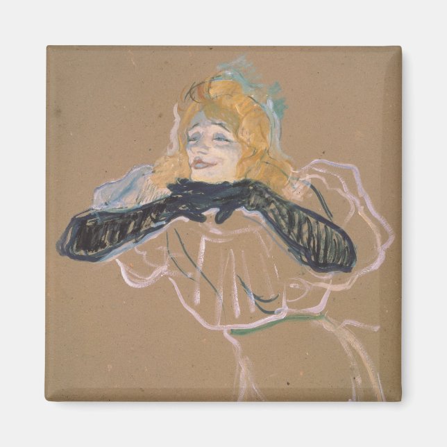 Henri de Toulouse-Lautrec | Yvette Guilbert  singi Magnet (Front)