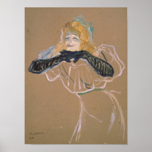 Henri de Toulouse-Lautrec Yvette Guilbert singi Poster