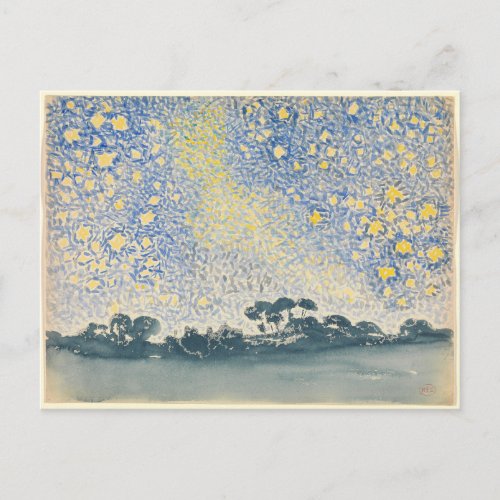 Henri_Edmond Cross Landscape with Stars Postcard