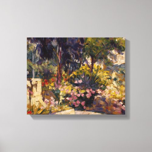 Henri_Edmond Cross _ The Flowered Terrace Canvas Print