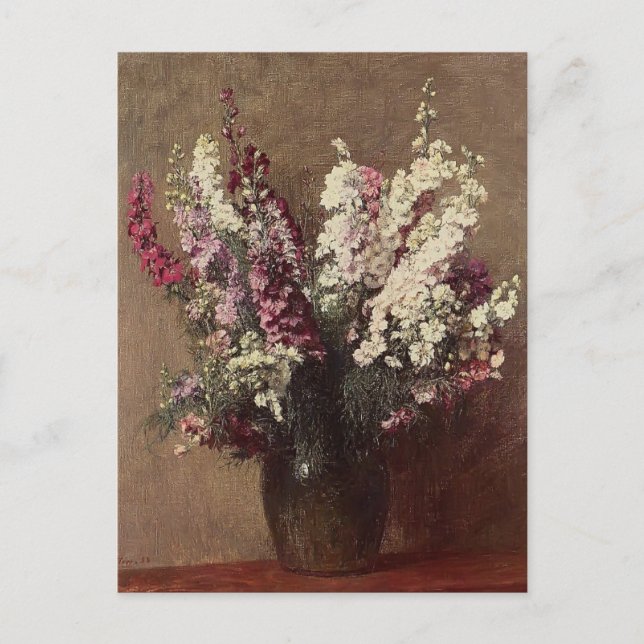 Henri Fantin-Latour- Larkspur Postcard (Front)