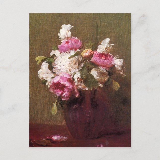 Henri Fantin-Latour Peonies and Roses Postcard (Front)