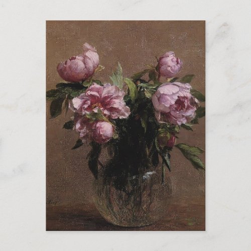 Henri Fantin_Latour_ Vase of Peonies Postcard