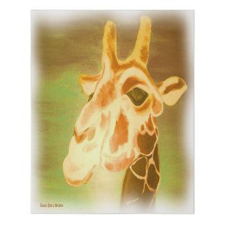 Henri Giraffe Faux Canvas Print