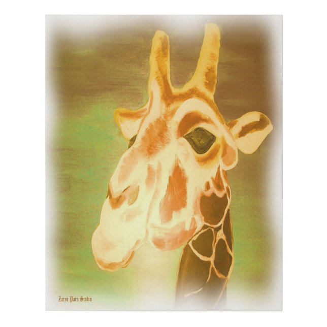 Henri Giraffe Faux Canvas Print (Front)