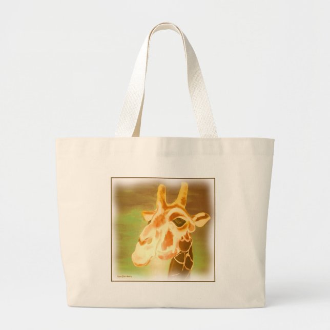 Henri Giraffe Large Tote Bag (Front)