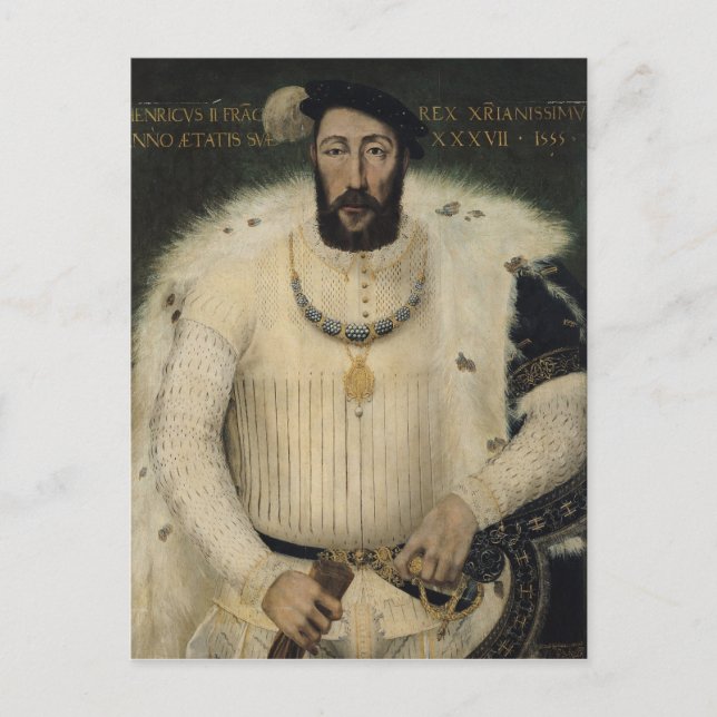 Henri II , King of France, 1555 Postcard (Front)