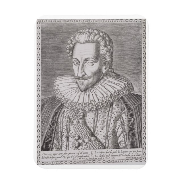 Henri IV (1553-1610) as King of Navarre, 1589 (eng Magnet (Vertical)