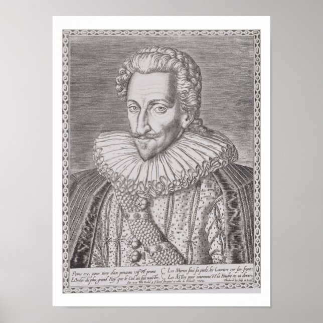 Henri IV (1553-1610) as King of Navarre, 1589 (eng Poster (Front)