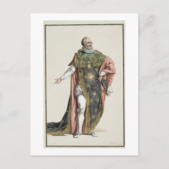 Henri IV (1553-1610) King of France, from 'Receuil Postcard (Front)